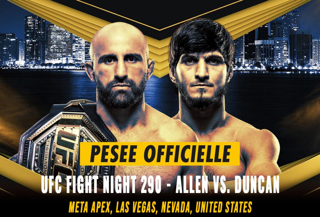 UFC 333 - La pesée : résultats, vidéos, faceoffs | Abu Dhabi
