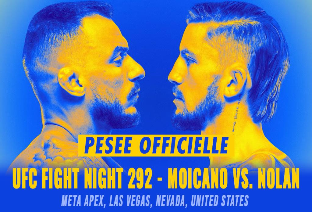 UFC Fight Night 292 - La pesée : résultats, vidéos, faceoffs | Las Vegas