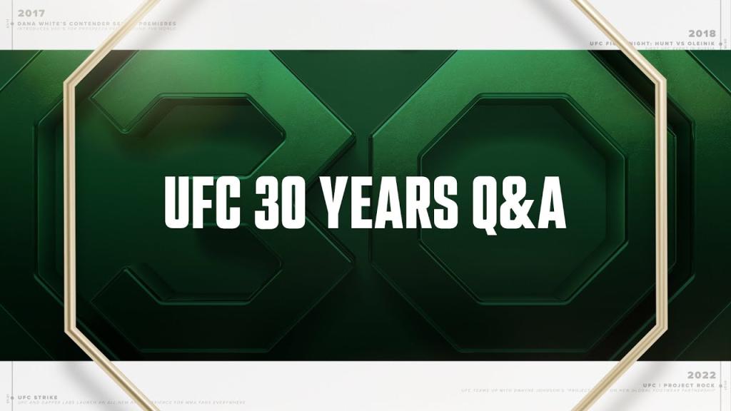 Questions-réponses sur le 30ème anniversaire de l'UFC avec Chuck Liddell, Kamaru Usman et bien d'autres !