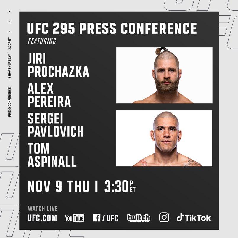 UFC 295 - Conférence de presse d'avant combat | New York City