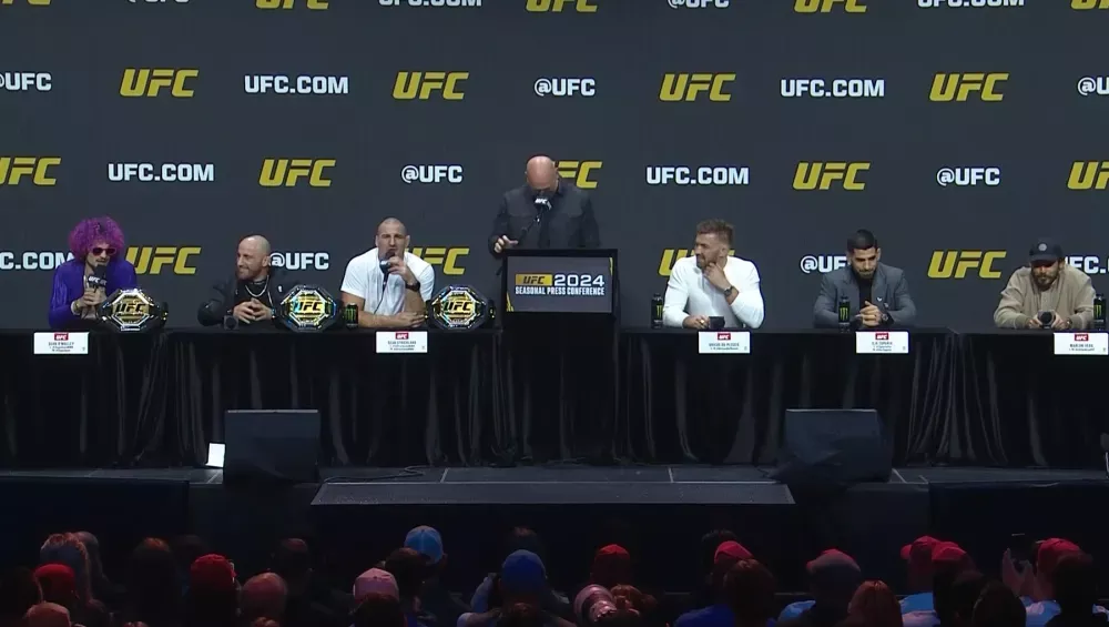 Conférence de presse de la saison 2024 de l'UFC