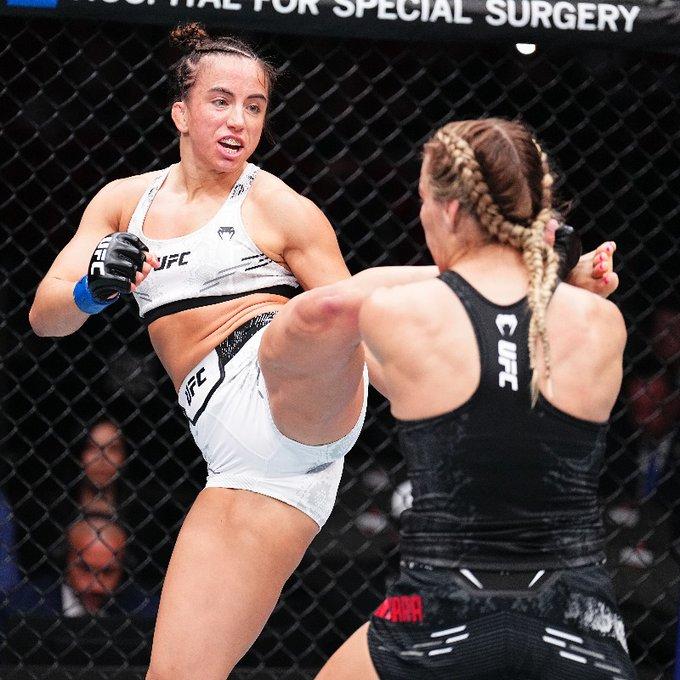 Maycee Barber remporte sa sixième victoire consécutive dans un combat acharné contre Katlyn Cerminara | UFC 299