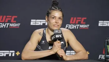 Melissa Gatto explique comment l'étude vidéo l'a aidée à remporter un TKO | UFC on ESPN+ 99