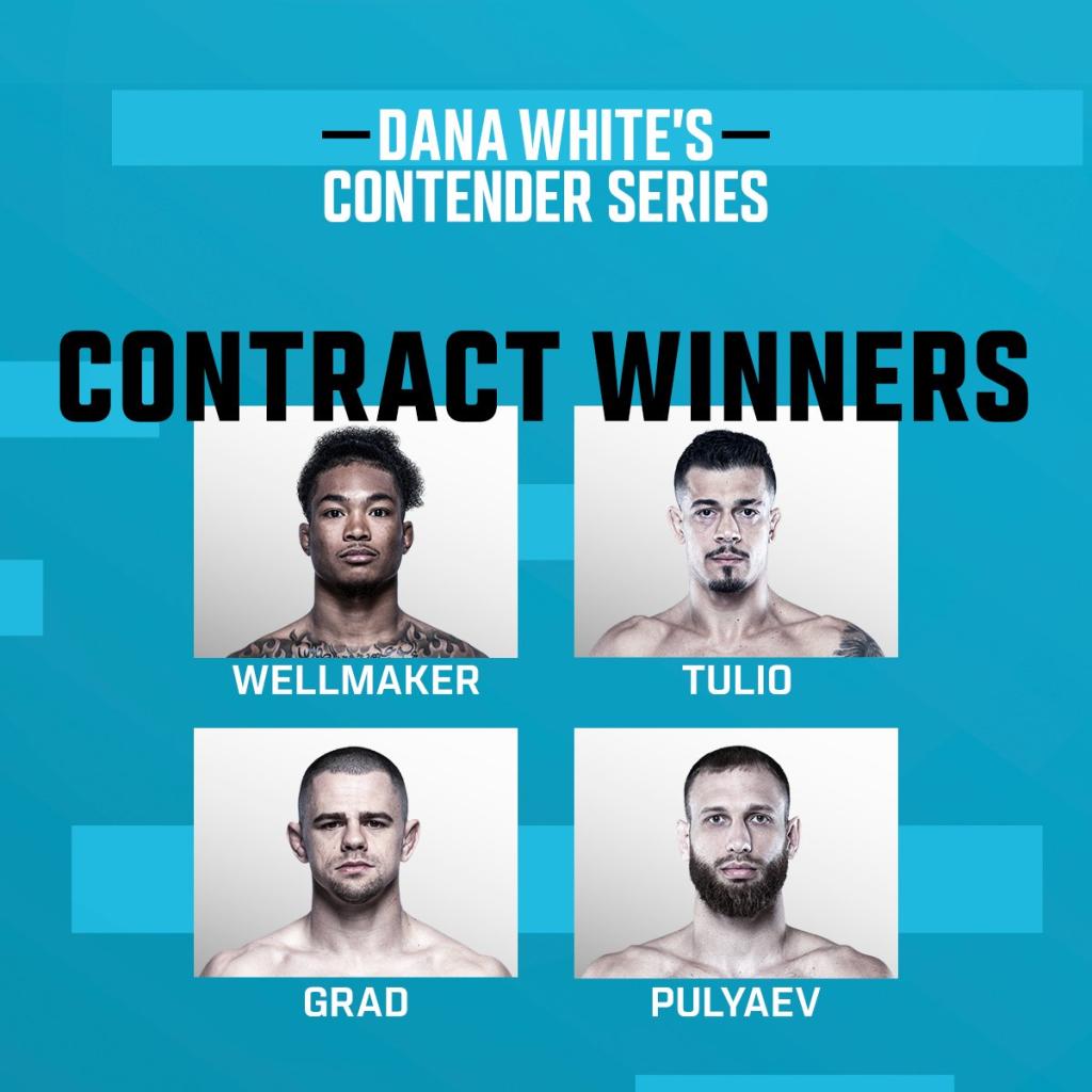 Contender Series 69 : Dana White annonce les gagnants des contrats UFC