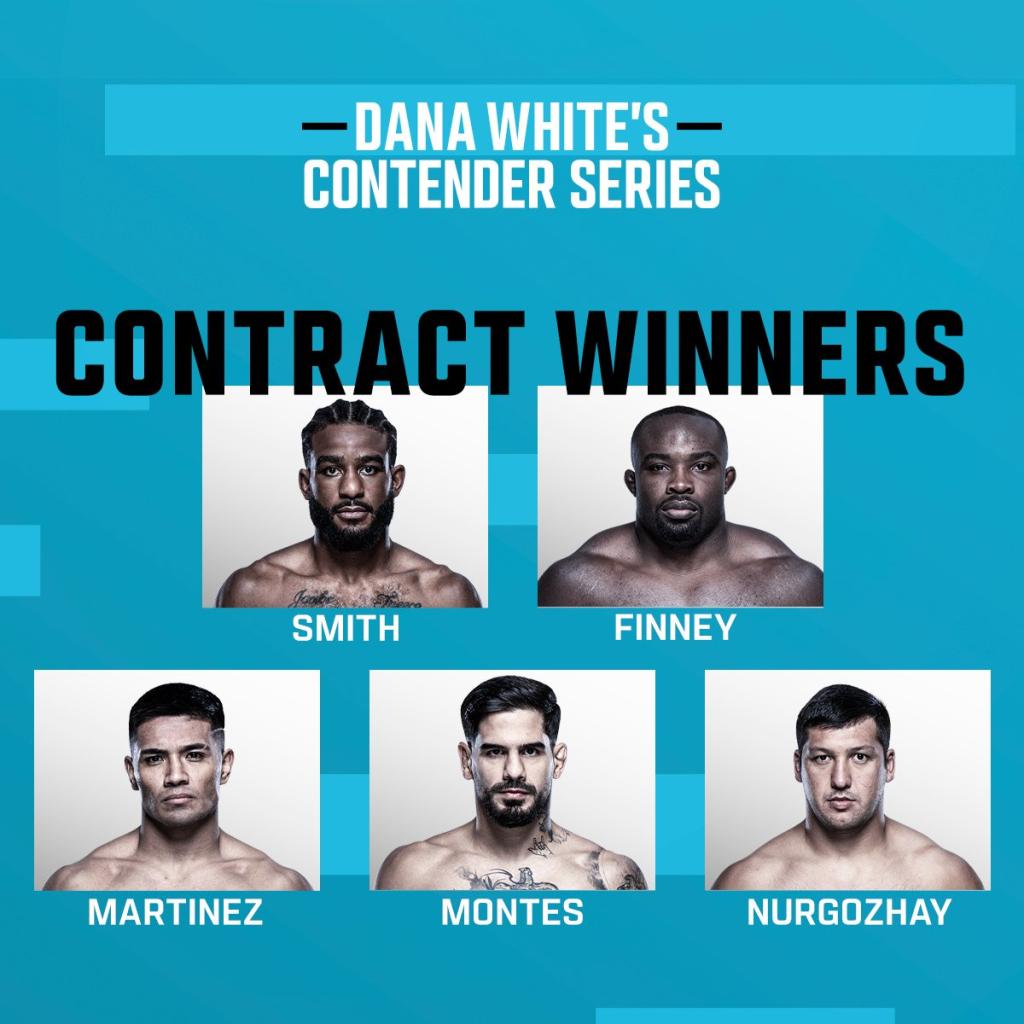 Dana White's Contender Series 74 : Dana White annonce les gagnants des contrats UFC