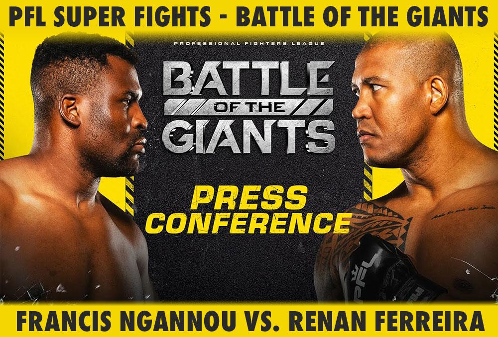 PFL Super Fights - Conférence de presse d'avant combat | Battle of the Giants