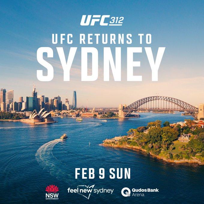 L'UFC fait son grand retour à Sydney en 2025 pour l’UFC 312