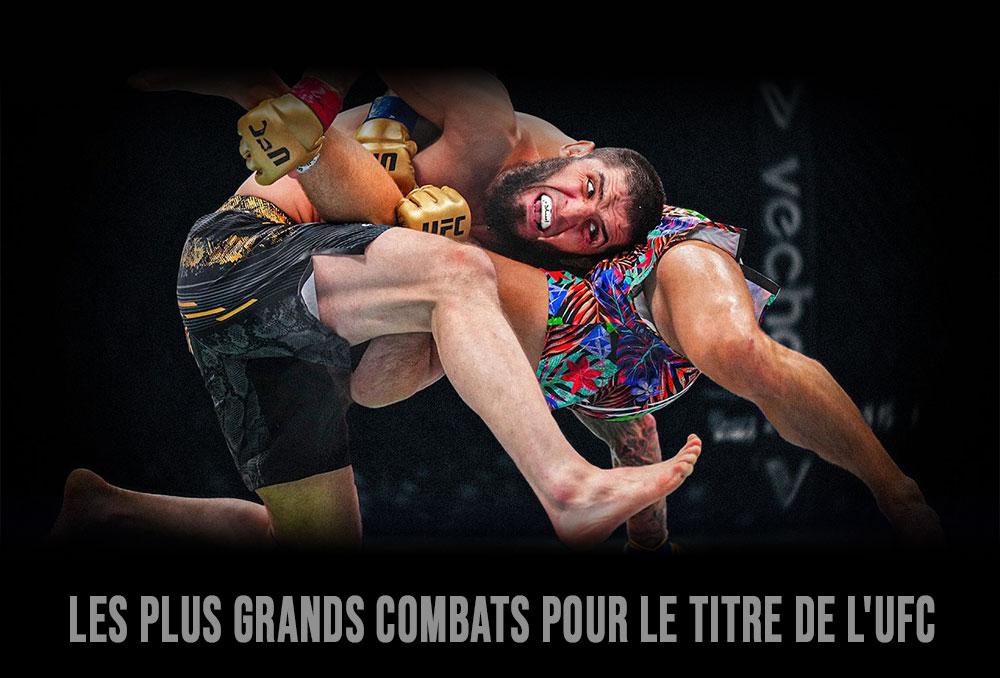 Les plus grands combats pour le titre de l'UFC