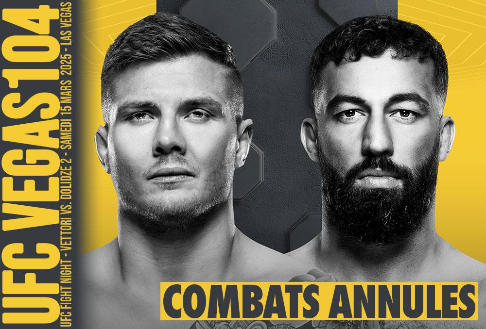 UFC on ESPN+ 112 - Combats annulés / reprogrammés | Las Vegas