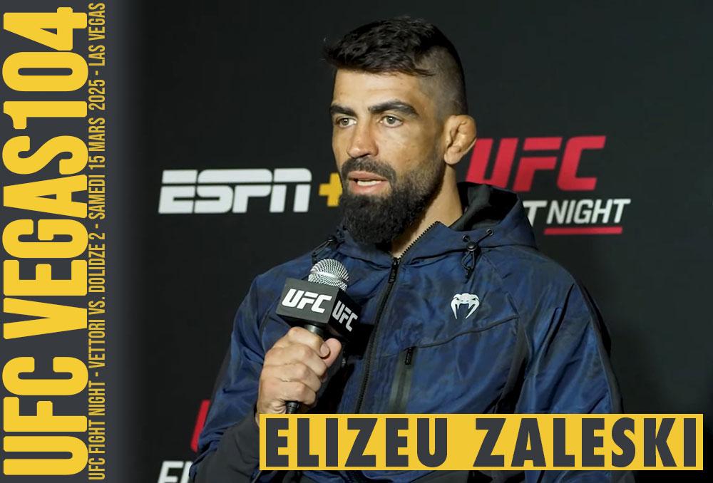 Elizeu Zaleski dos Santos vise du grand spectacle contre Chidi Njokuani pour ses 10 ans à l'UFC | Las Vegas