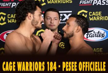 Cage Warriors 184 - Orozco vs. Augusto - La pesée : résultats | Manchester