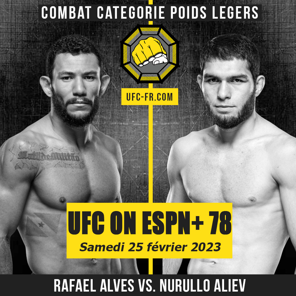 UFC ON ESPN+ 78 - Rafael Alves vs Nurullo Aliev