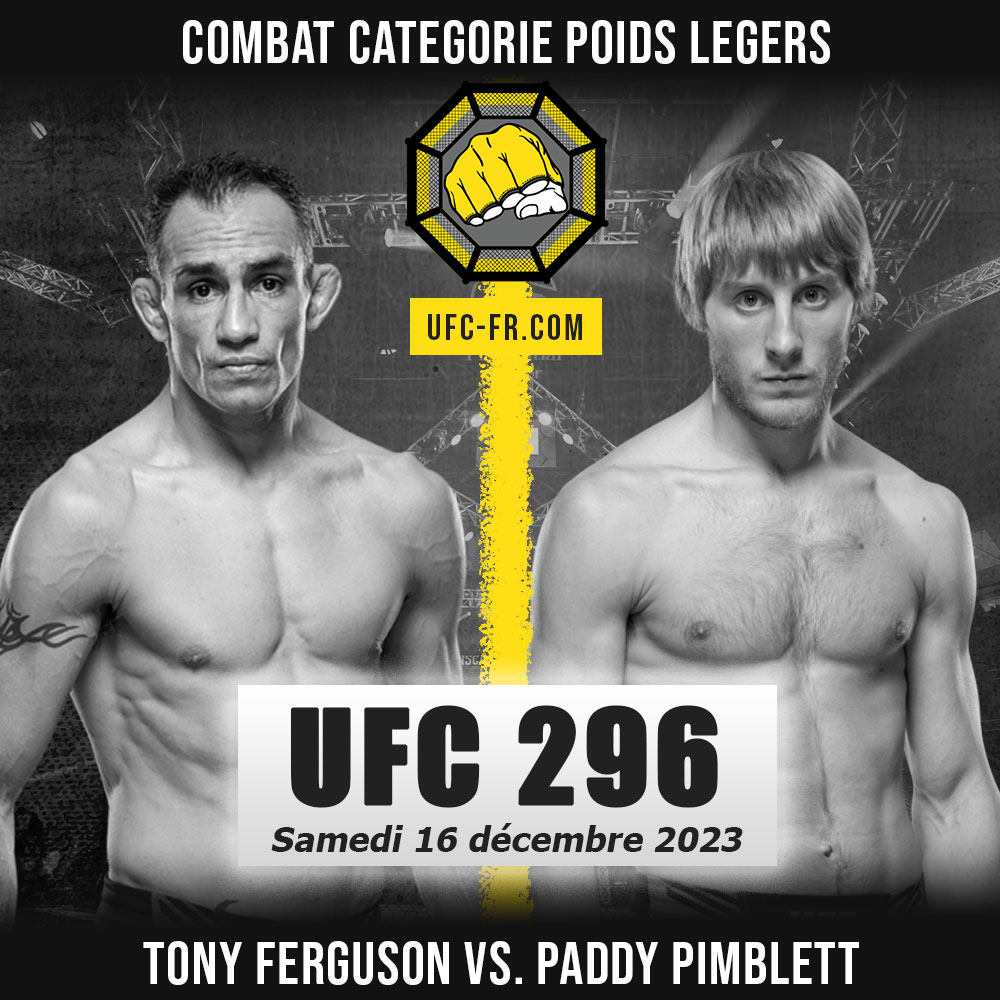 UFC 296 - Tony Ferguson vs Paddy Pimblett