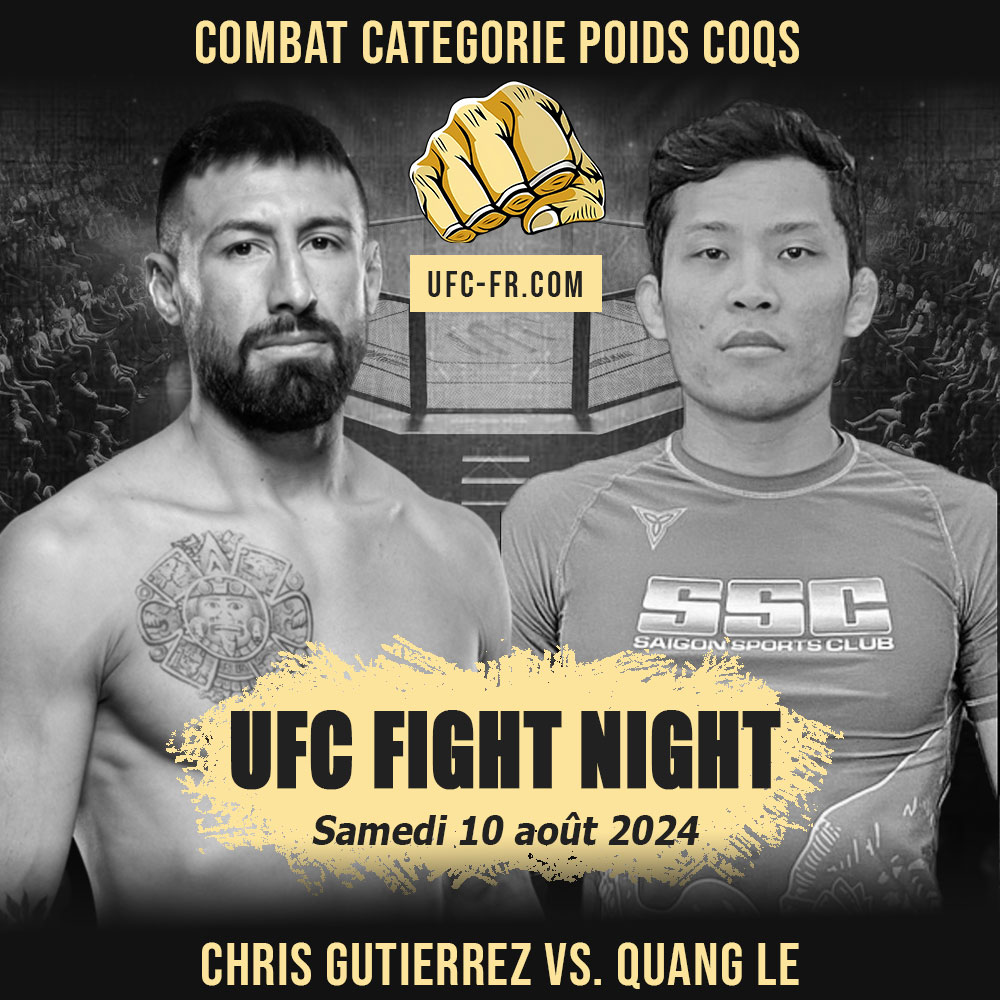 UFC ON ESPN 61 - Chris Gutierrez vs Quang Le