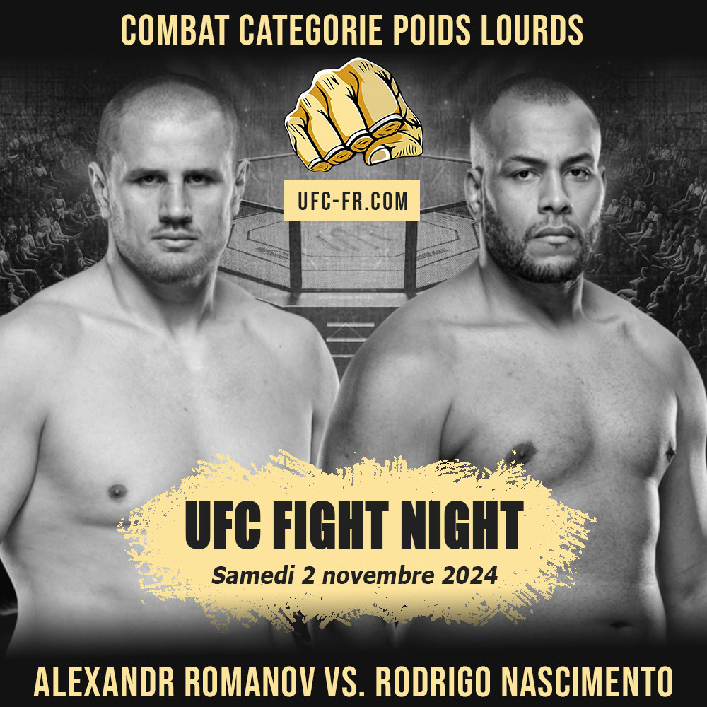 UFC FIGHT NIGHT - Alexandr Romanov vs Rodrigo Nascimento