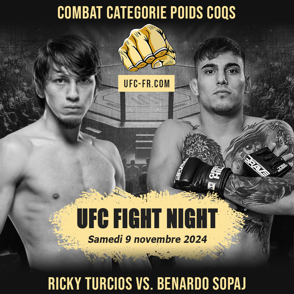 UFC ON ESPN+ 105 - Ricky Turcios vs Benardo Sopaj