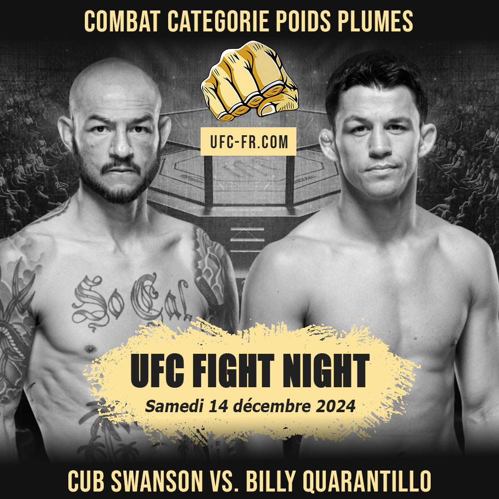 UFC ON ESPN 63 - Cub Swanson vs Billy Quarantillo