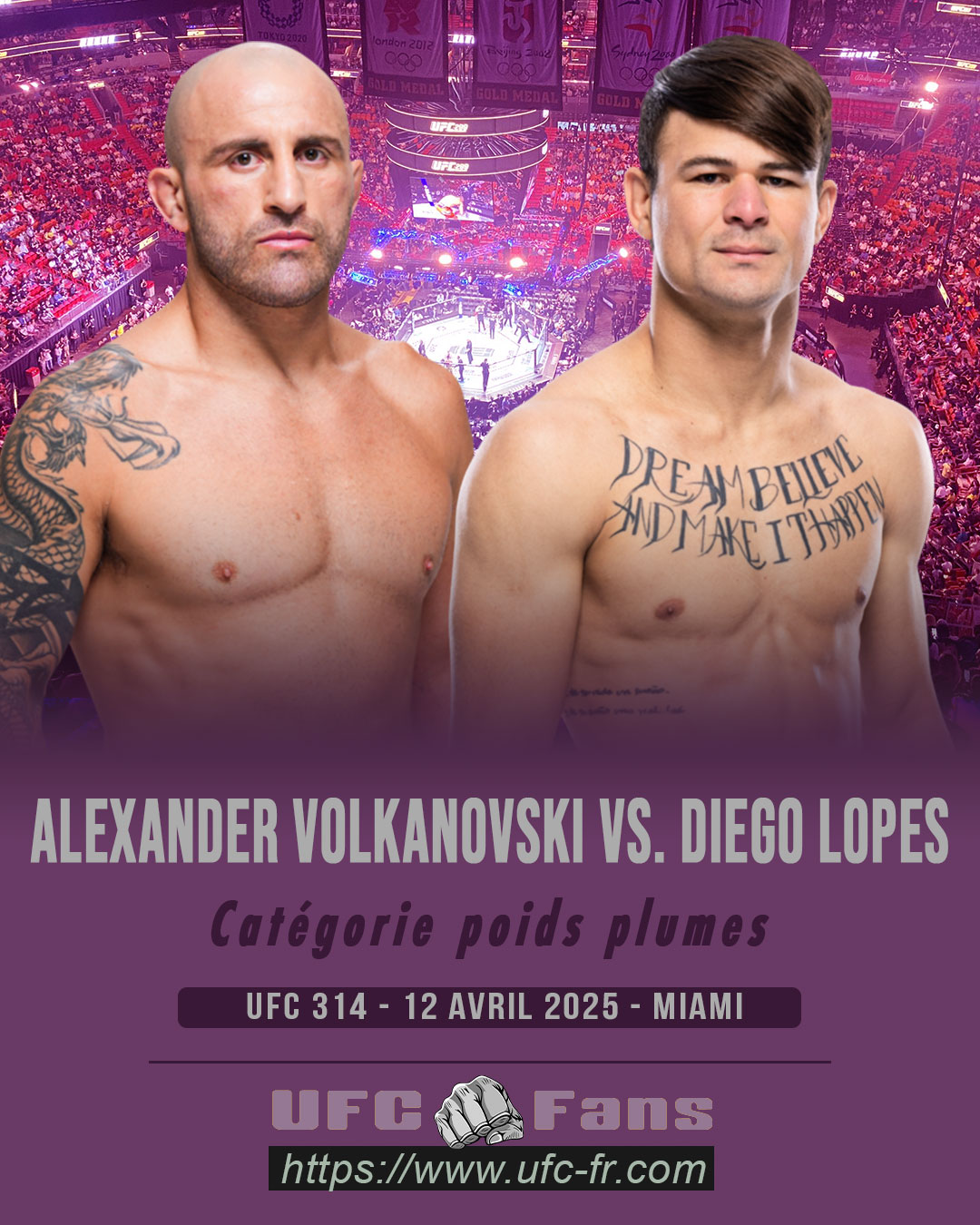 UFC 314 - Alexander Volkanovski vs Diego Lopes