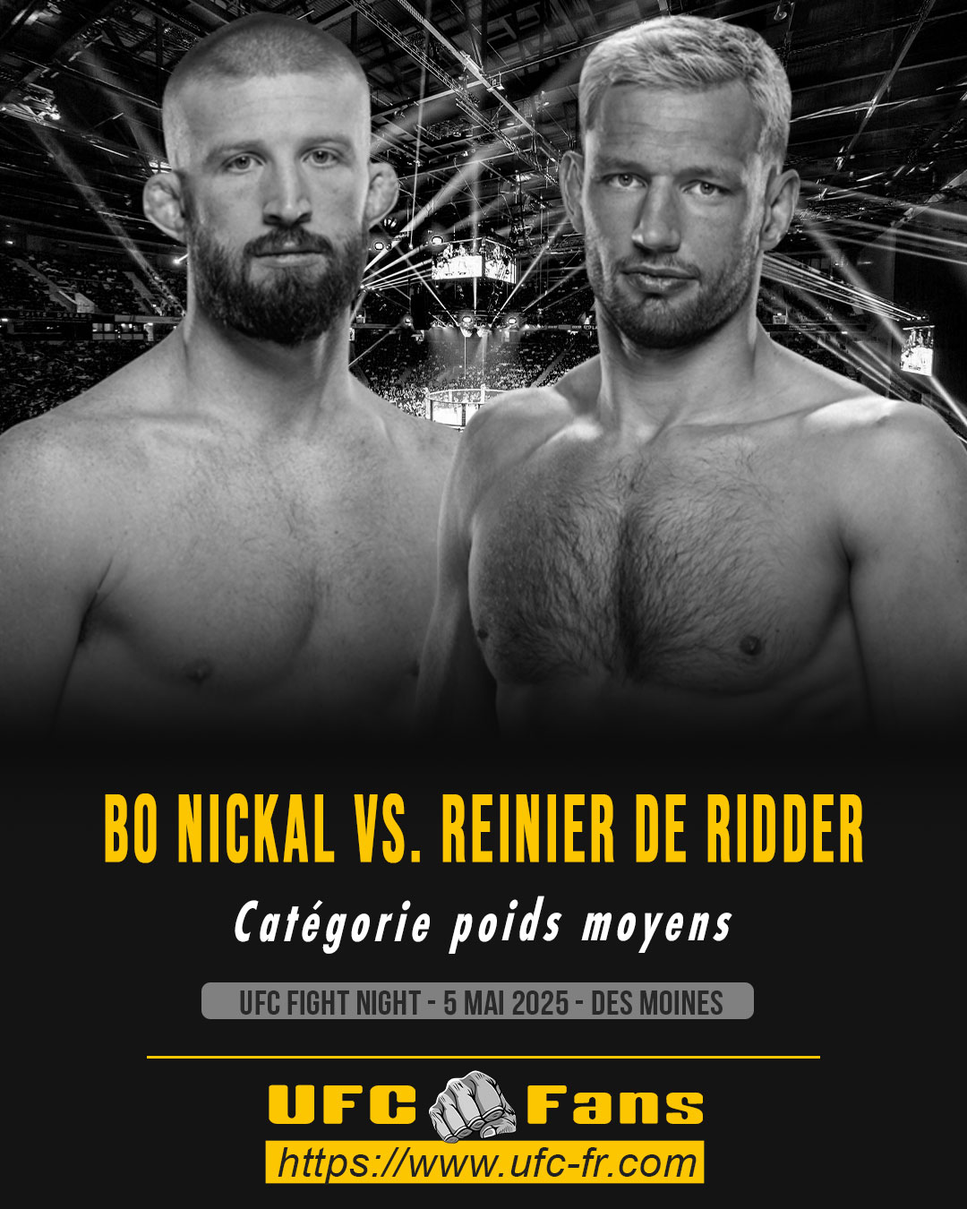 UFC FIGHT NIGHT - Bo Nickal vs Reinier de Ridder