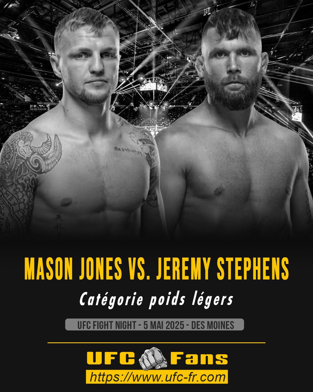 UFC FIGHT NIGHT - Mason Jones vs Jeremy Stephens