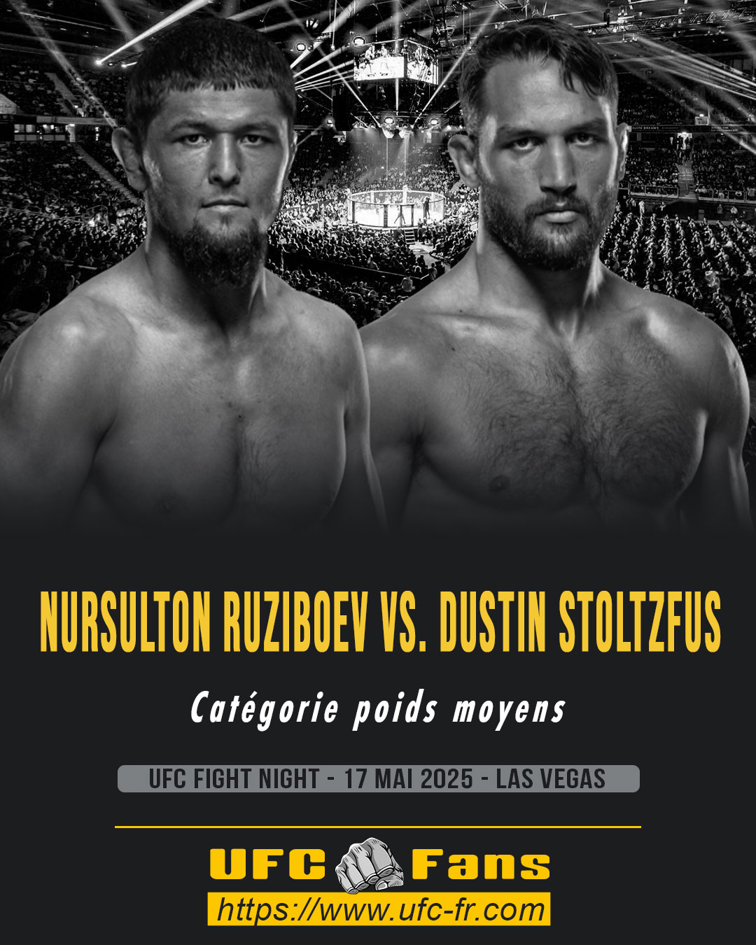 UFC ON ESPN+ 114 - Nursulton Ruziboev vs Dustin Stoltzfus