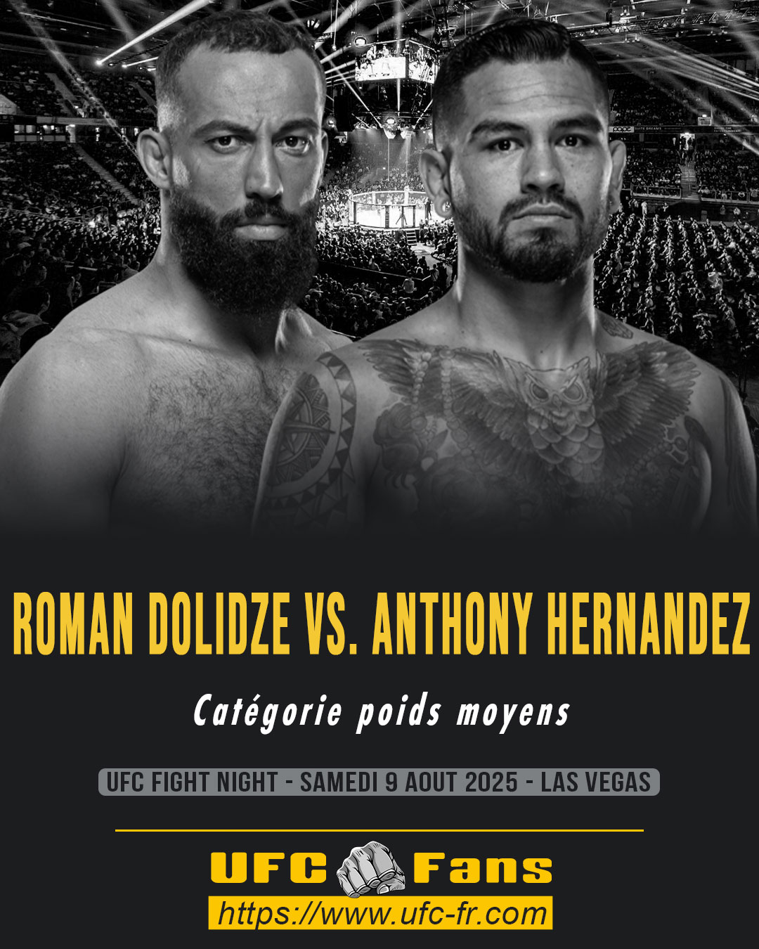 UFC FIGHT NIGHT - Roman Dolidze vs Anthony Hernandez