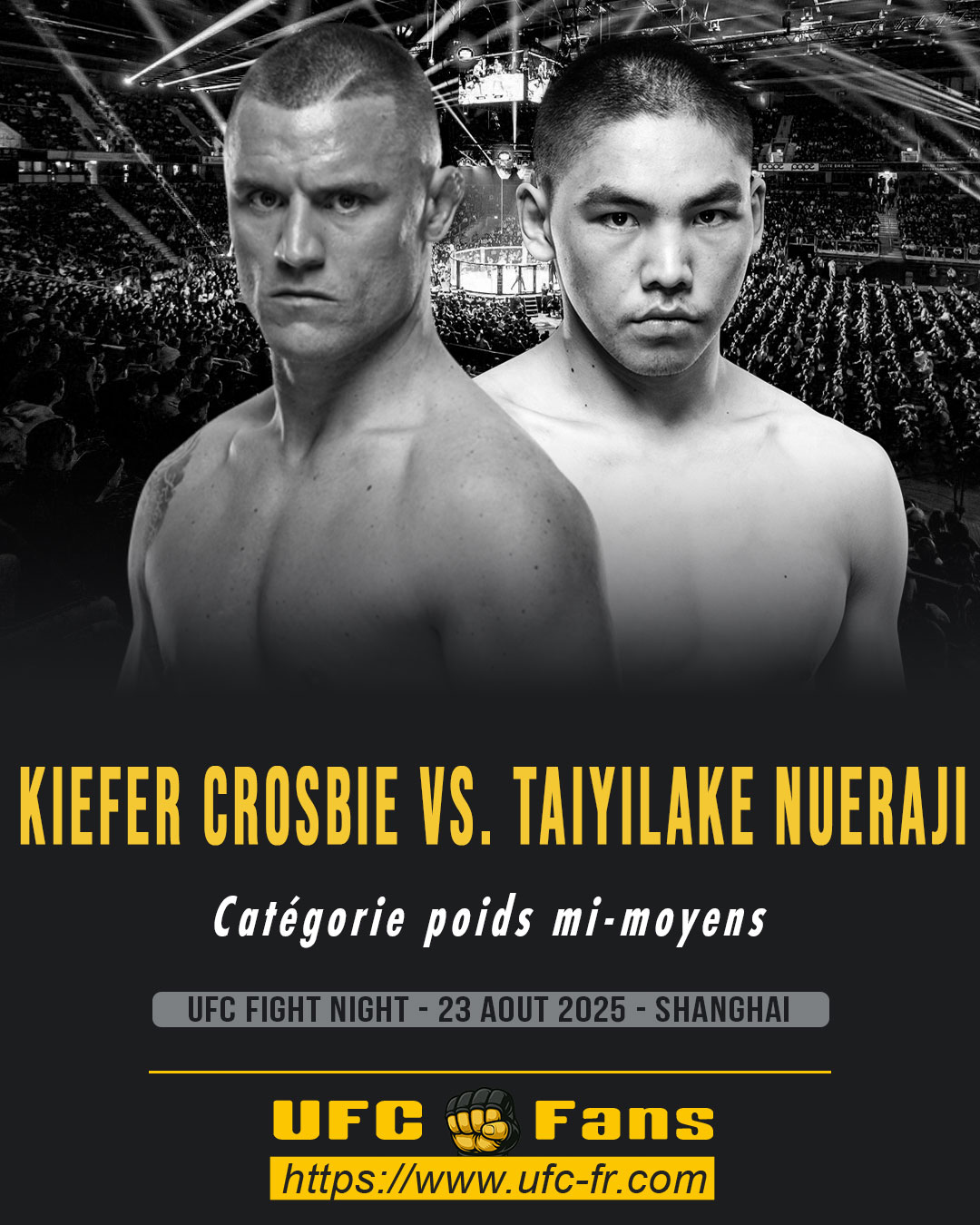 UFC ON ESPN+ 115 - Kiefer Crosbie vs Taiyilake Nueraji