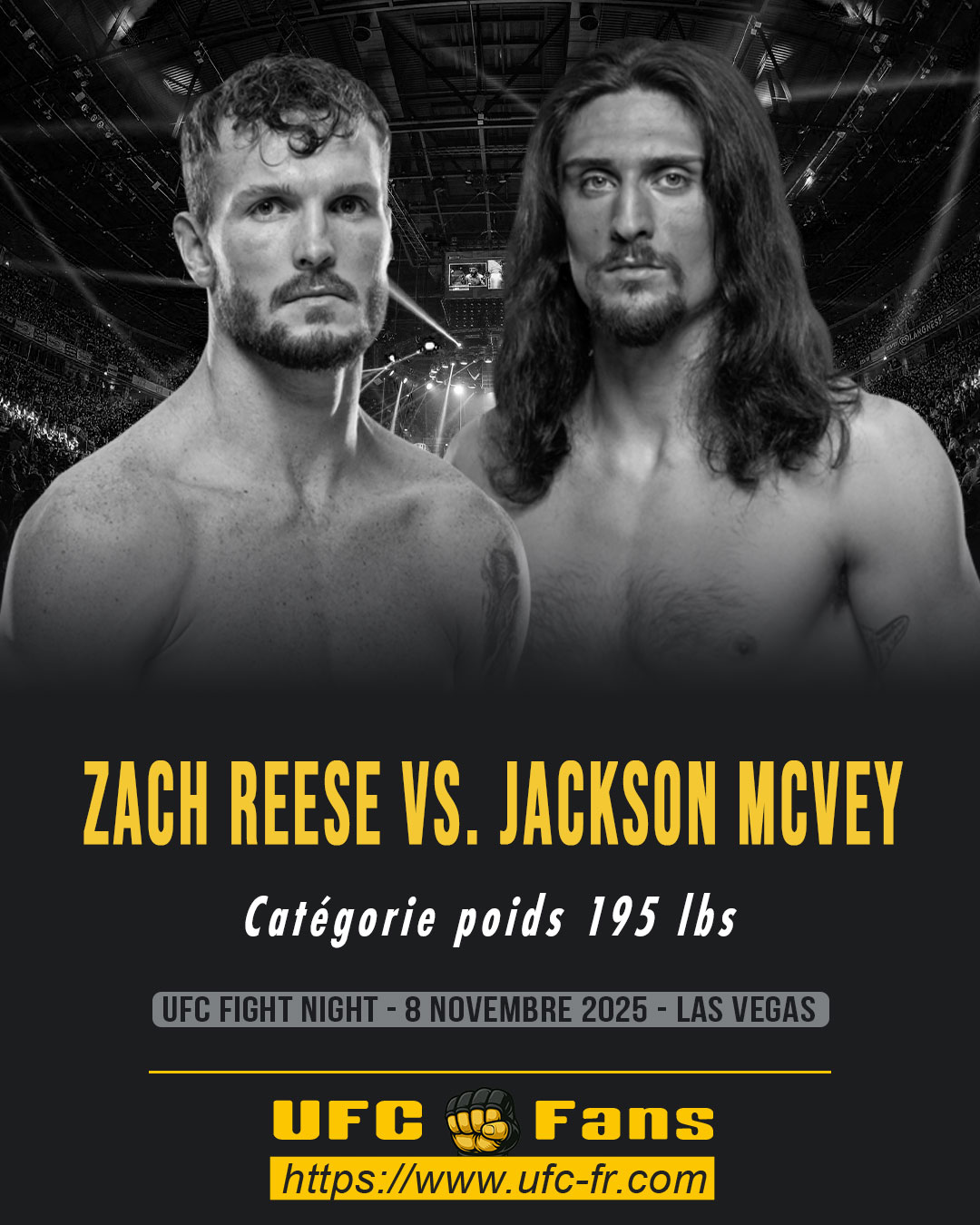 UFC ON ESPN+ 122 - Zach Reese vs Jackson McVey