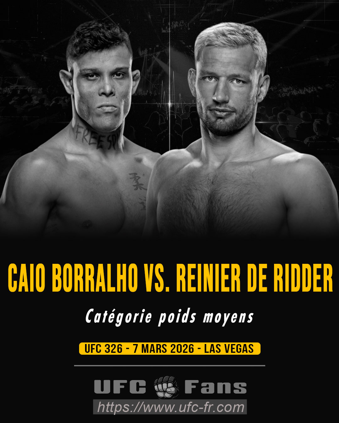 UFC 326 - Caio Borralho vs Reinier de Ridder