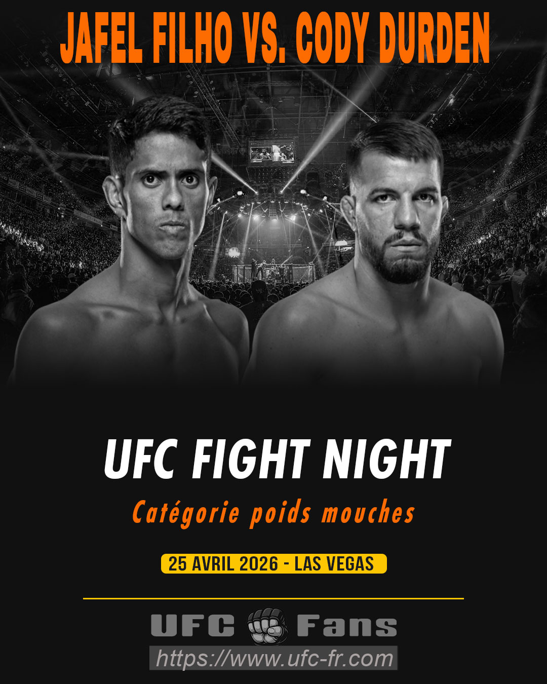 UFC FIGHT NIGHT 274 - Jafel Filho vs Cody Durden