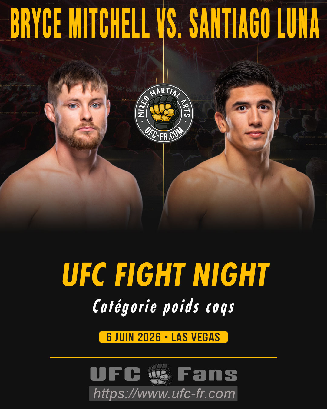 UFC FIGHT NIGHT 278 - Bryce Mitchell vs Santiago Luna