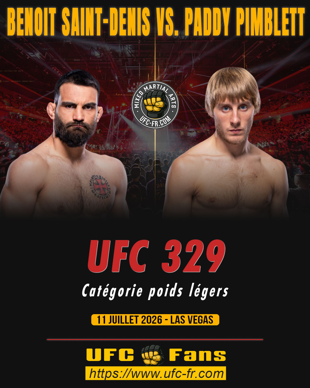 UFC 329 - Benoit Saint-Denis vs Paddy Pimblett