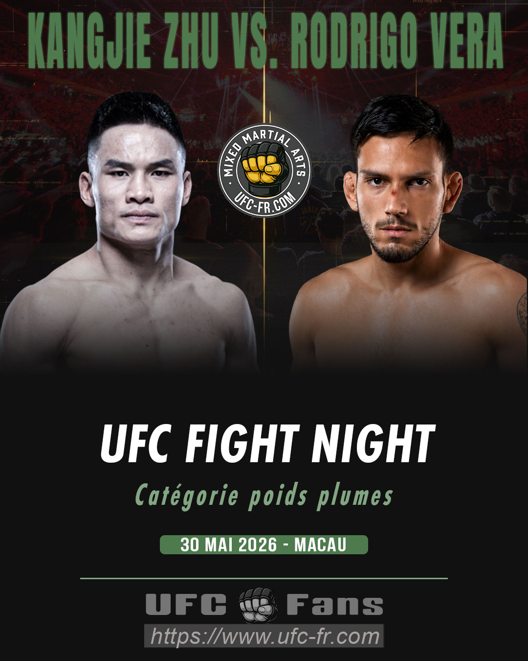 UFC FIGHT NIGHT 277 - Kangjie Zhu vs Rodrigo Vera