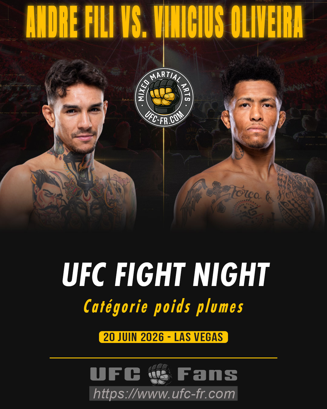 UFC FIGHT NIGHT 279 - Andre Fili vs Vinicius Oliveira