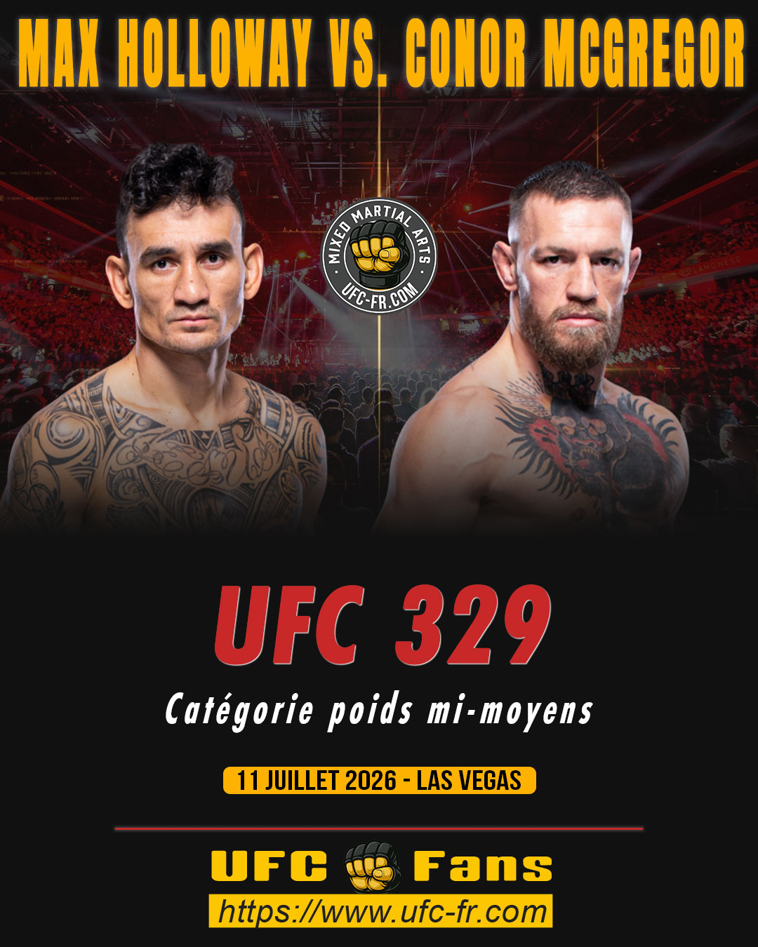 UFC 329 - Max Holloway vs Conor McGregor