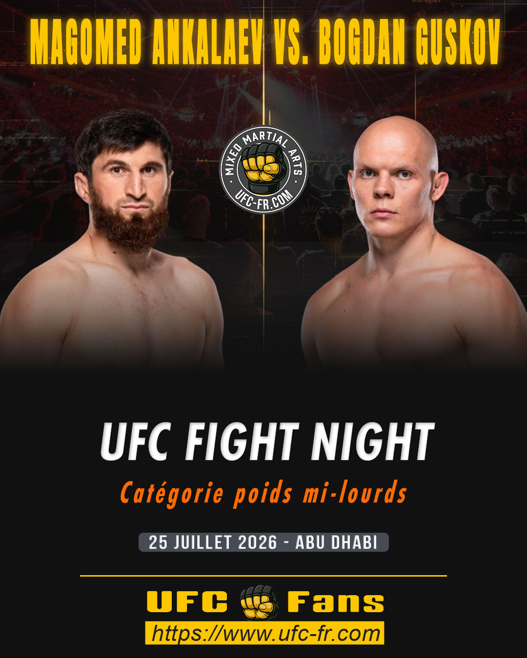 UFC FIGHT NIGHT 282 - Magomed Ankalaev vs Bogdan Guskov