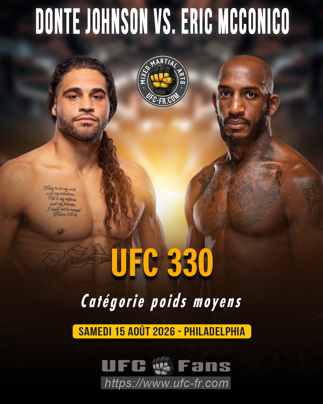 UFC 330 - Donte Johnson vs Eric McConico
