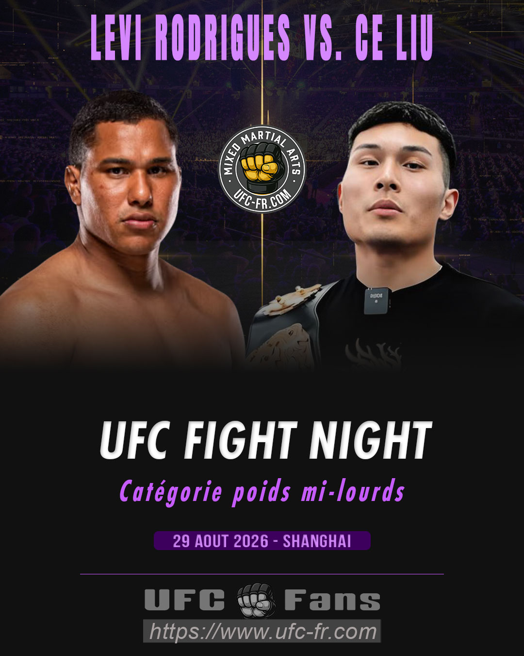 UFC FIGHT NIGHT 286 - Levi Rodrigues vs Ce Liu