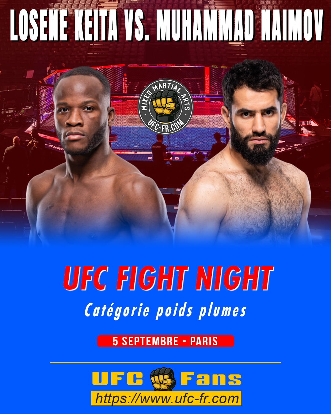 UFC FIGHT NIGHT 287 - Losene Keita vs Muhammad Naimov