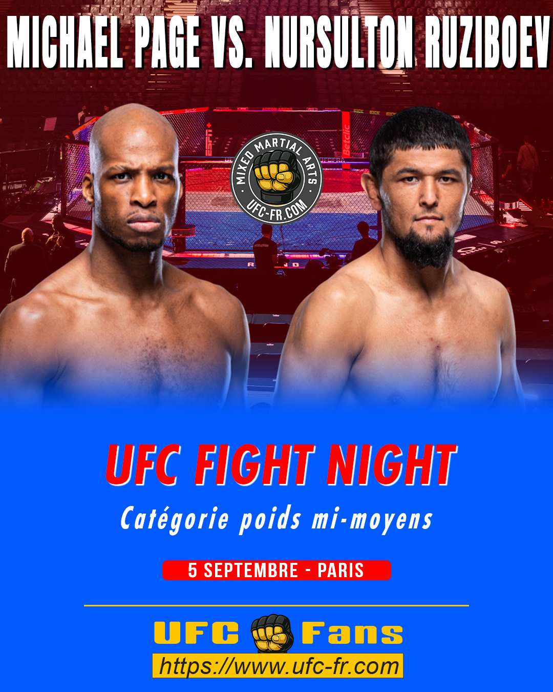 UFC FIGHT NIGHT 287 - Michael Page vs Nursulton Ruziboev UFC FIGHT NIGHT 287 - Michael Page vs Nursulton Ruziboev