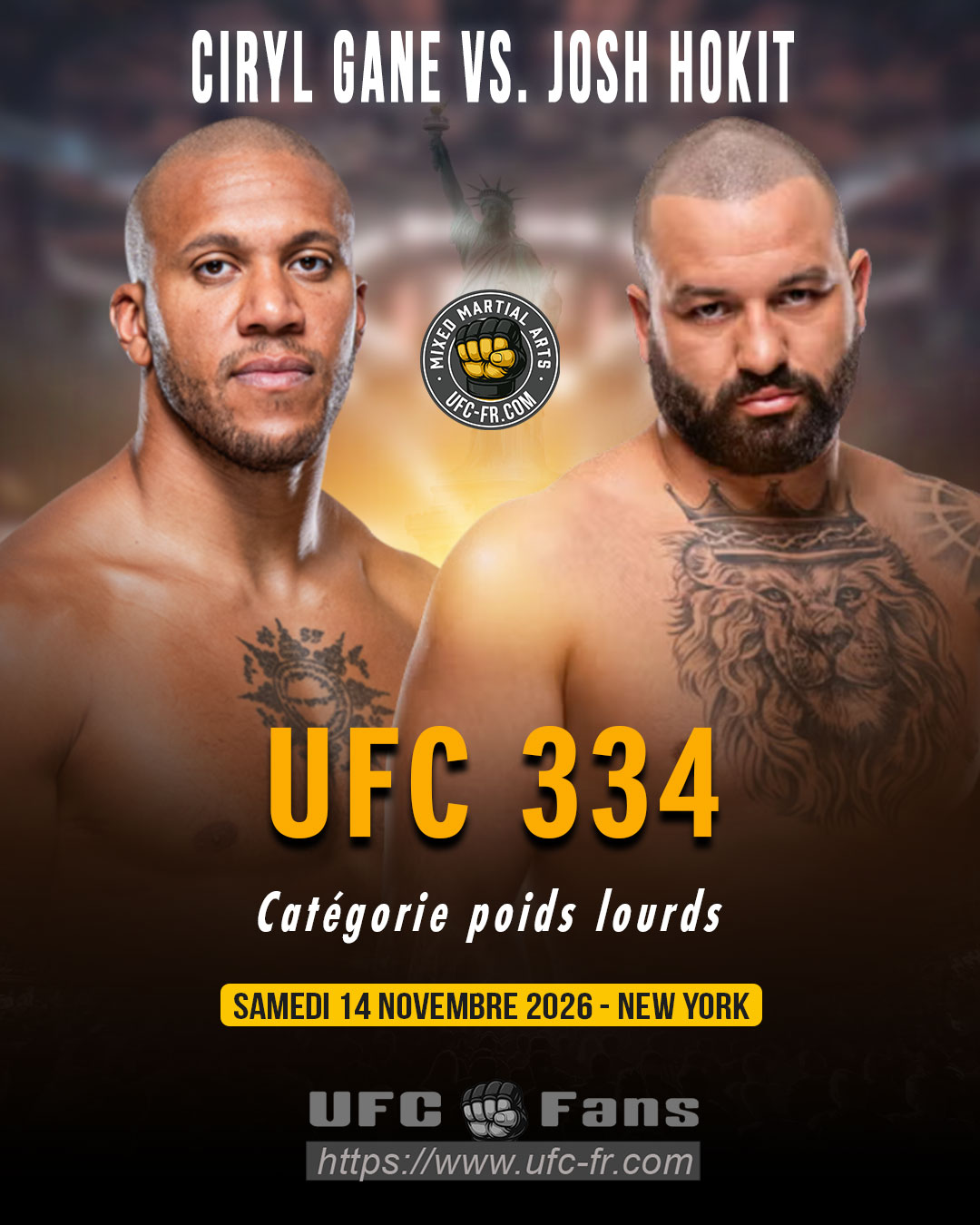 UFC 334 - Ciryl Gane vs Josh Hokit