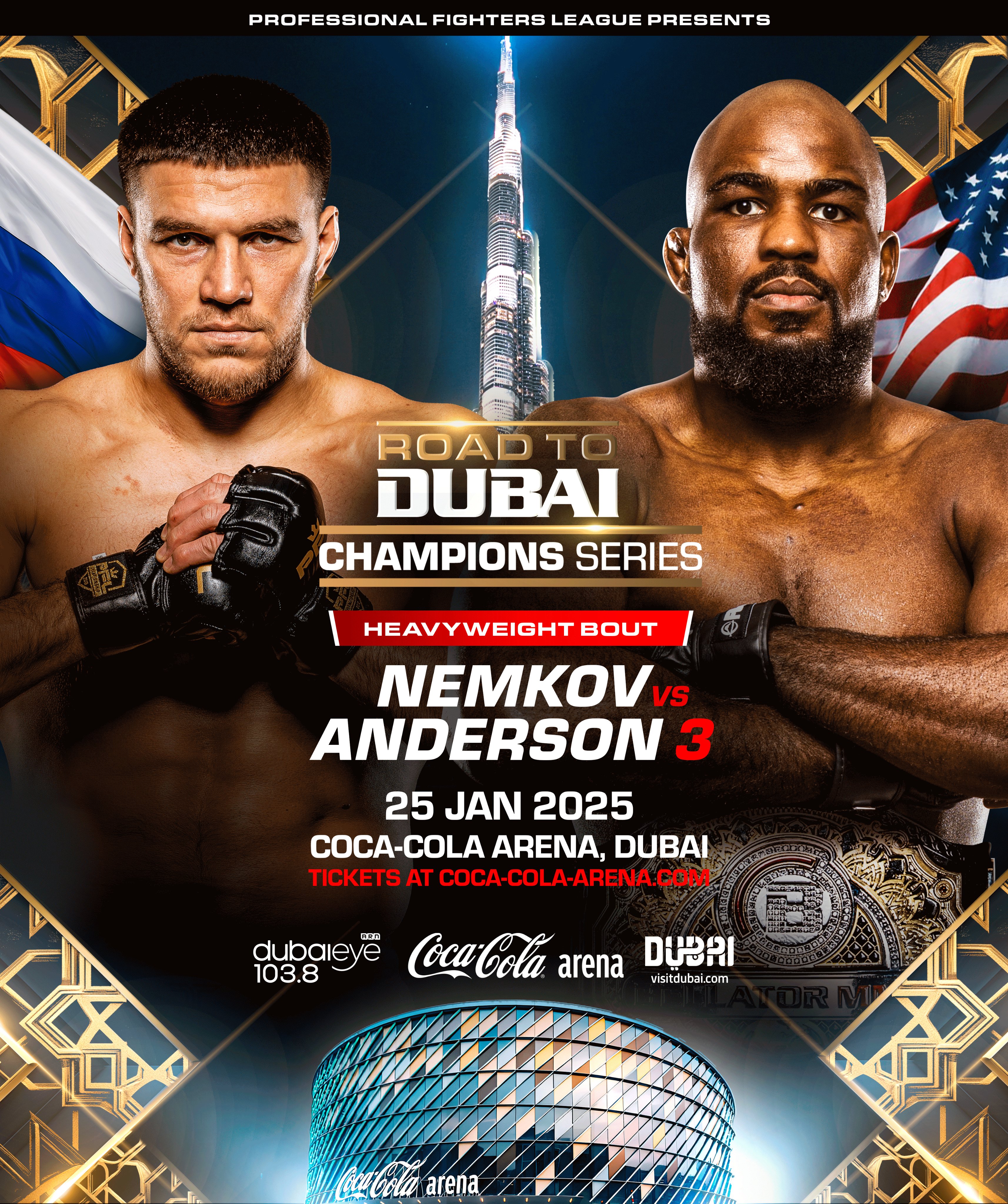 Bellator Champions Series - Nurmagomedov vs. Hughes - Vadim Nemkov vs Corey Anderson