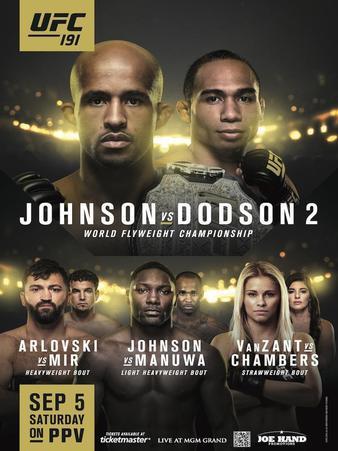 UFC 191 - JOHNSON VS. DODSON 2