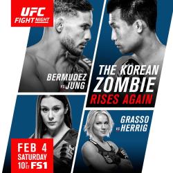 UFC FIGHT NIGHT 104 - BERMUDEZ VS KOREAN ZOMBIE