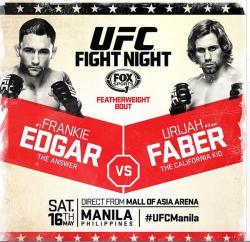 UFC FIGHT NIGHT 66 - EDGAR VS. FABER