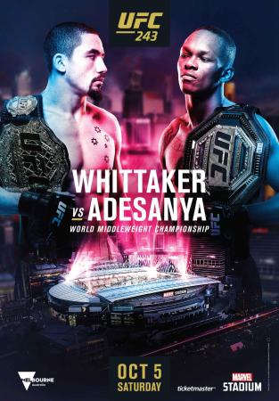 UFC 243 - WHITTAKER VS. ADESANYA