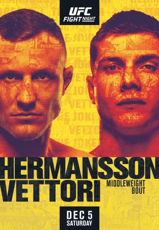 UFC ON ESPN 19 - HERMANSSON VS. VETTORI