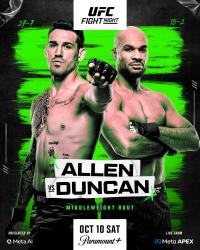 UFC FIGHT NIGHT 290 - ALLEN VS. DUNCAN