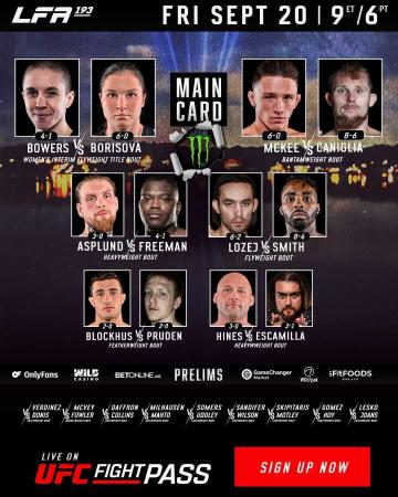 LFA 193 - Bowers vs. Borisova