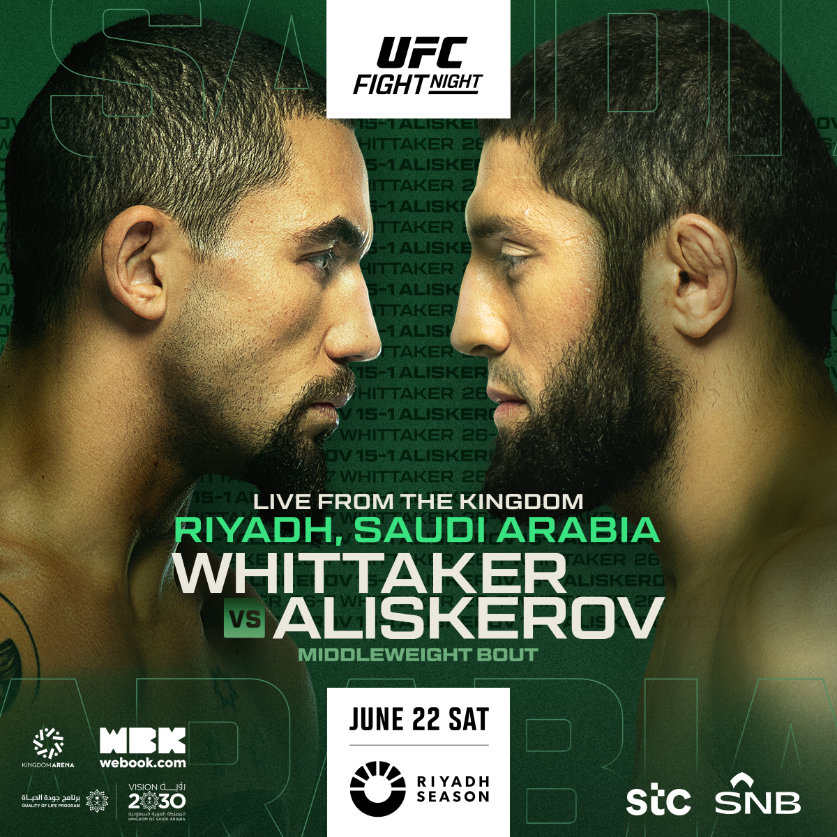 UFC on ABC 6 - Riyadh - Poster et affiche